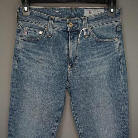 New AG Mari High Rise Slim Straight Leg Jeans in 18 Years Pride size 23 - Picture 5 of 16